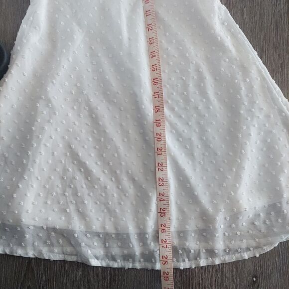 Missguided Milkmaid Skater Dress Dobby US 4 - Picture 7 of 9